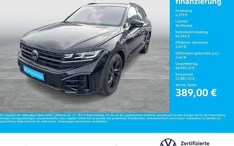 Grenadillschwarz metallic Gebraucht 2024 VW Touareg R-line SUV | 68.524 € (Guter Preis) - Bild 1/4