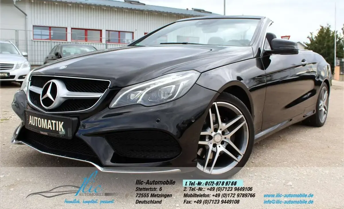 Używany Mercedes E250 AMG 211 KM (155 kW) 2016 Czarny Kabriolet