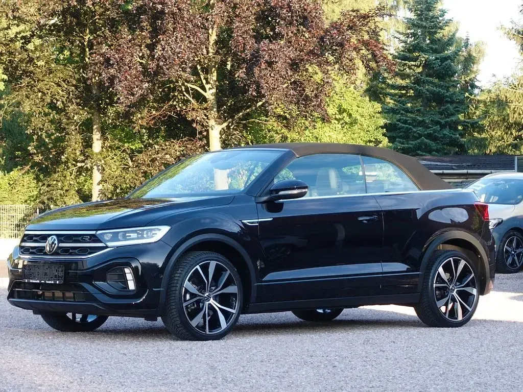Gebraucht VW T-Roc Cabriolet R-line 150 PS (110 kW) 2022 Schwarz Cabrio