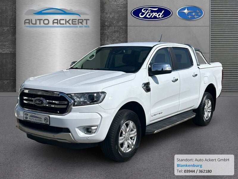 Frostweiß Gebraucht 2021 Ford Ranger Limited Abholung | 34.690 € (Guter Preis) - Bild 1/4