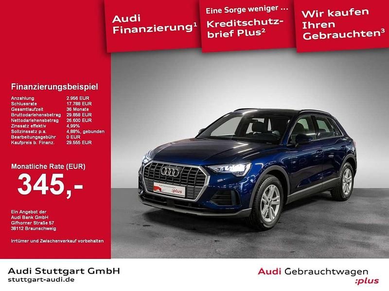 Navarrablau metallic Gebraucht 2021 Audi Q3 S-Line SUV | 30.830 € (Superpreis) - Bild 1/2