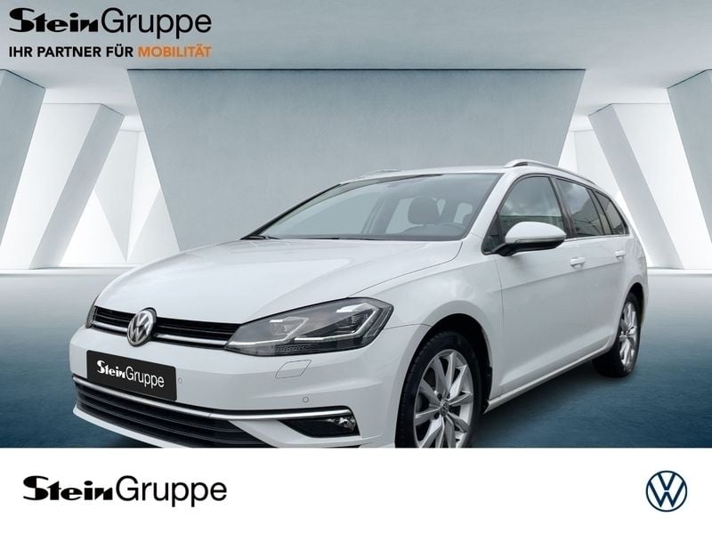 Pure white Gebraucht 2019 VW Golf VII Highline Kombi | 18.855 € (Guter Preis) - Bild 1/4