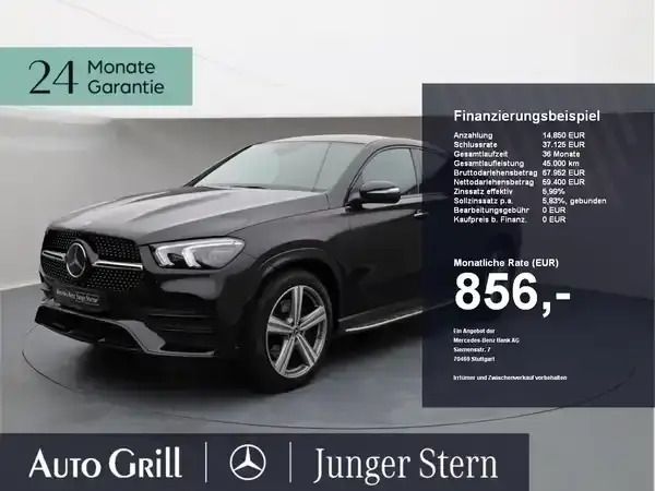 Metalliclack obsidianschwarz Gebraucht 2021 Mercedes GLE400 Coupé | 73.970 € (Fairer Preis) - Bild 1/4