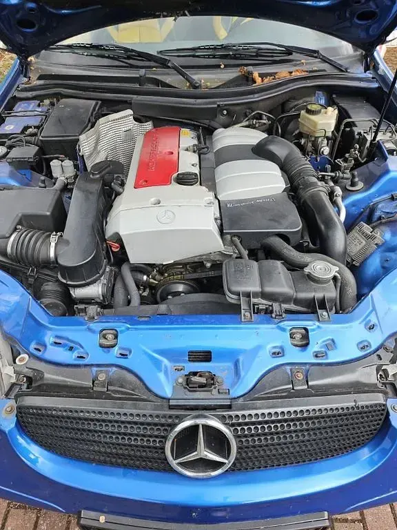 Gebraucht Mercedes SLK200 163 PS (119 kW) 2003 Blau Cabrio