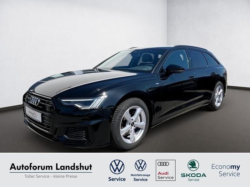Schwarz mythosschwarz Gebraucht 2024 Audi A6 S-Line Kombi | 44.380 € (Superpreis) - Bild 1/4