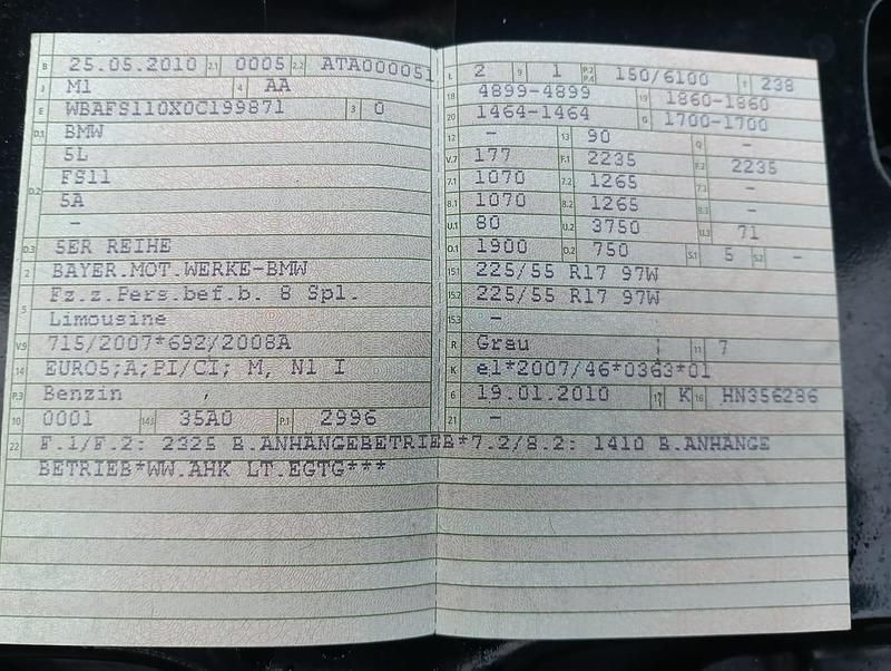 Second-hand BMW 523 2010 Gri Berlinǎ