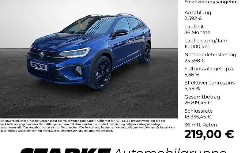 Uusi VW Taigo Style 116 HP (85 kW) 2026 Sininen Katumaasturi