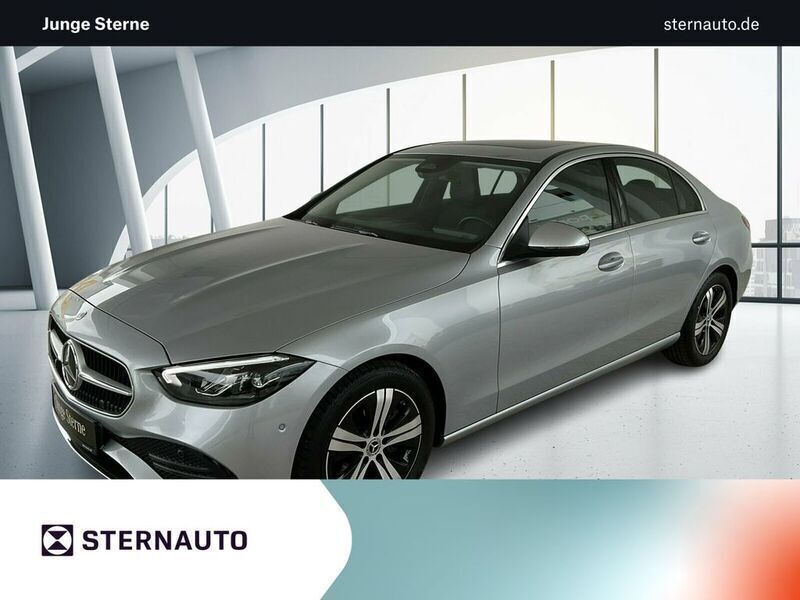 Lack hightechsilber Gebraucht 2024 Mercedes C220 Advanced Plus Limousine | 35.938 € (Superpreis) - Bild 1/4