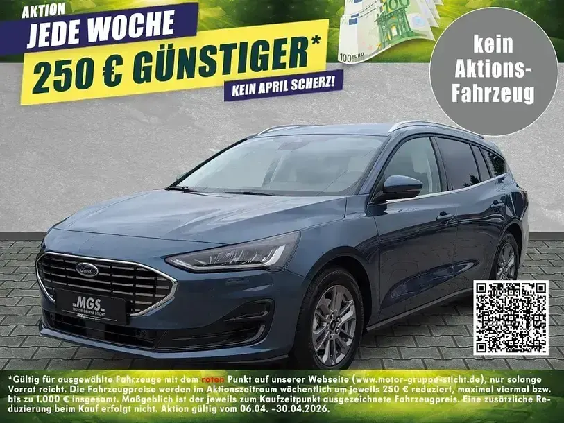 Nowe Ford Focus Titanium 155 KM (114 kW) 2025 Niebieski Sedan/Limuzyna