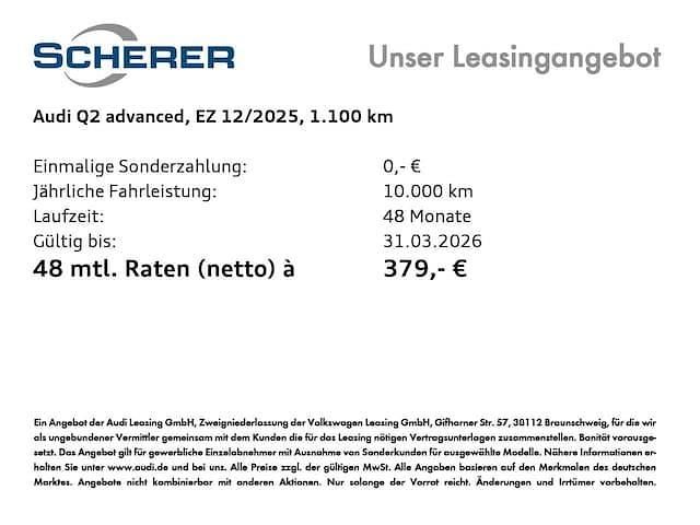 Gebraucht Audi Q2 Advanced Plus 150 PS (110 kW) 2026 SUV