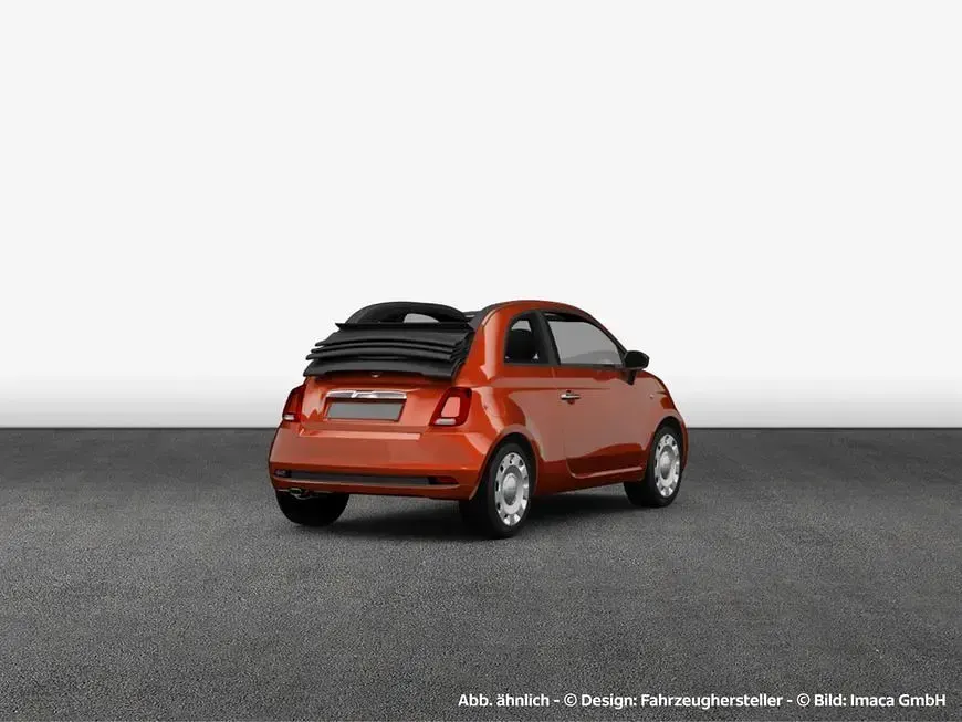 Gebraucht Fiat 500C Style 69 PS (50 kW) 2024 Passione rot Cabrio