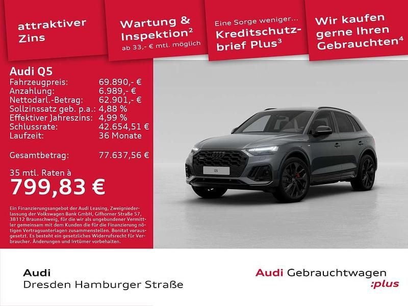 Daytonagrau perleffekt Gebraucht 2025 Audi Q5 S-Line SUV | 69.890 € (Guter Preis) - Bild 1/3