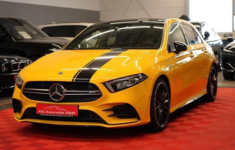 Gelb Gebraucht 2019 Mercedes A35 AMG AMG Limousine | 29.950 € (Guter Preis) - Bild 1/4