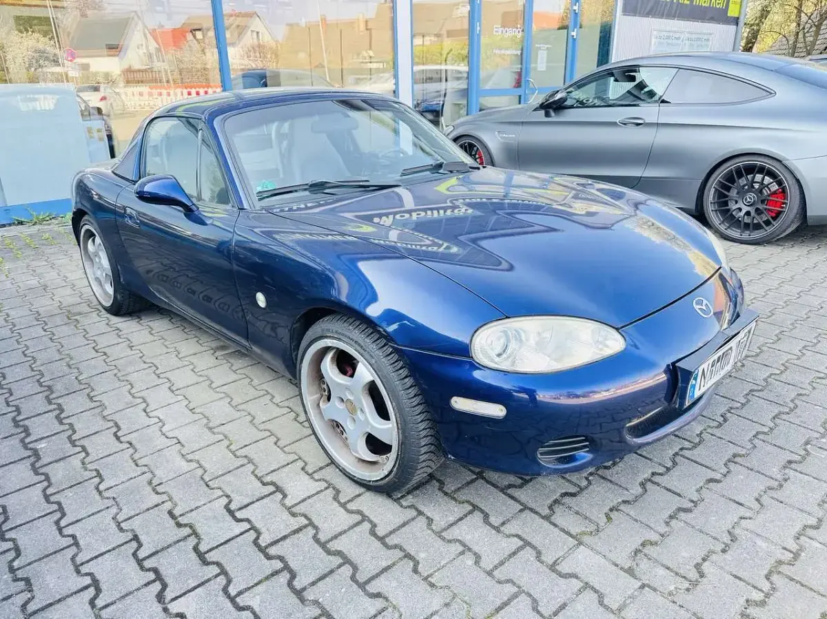 Gebraucht Mazda MX5 110 PS (80 kW) 2003 Blau Cabrio