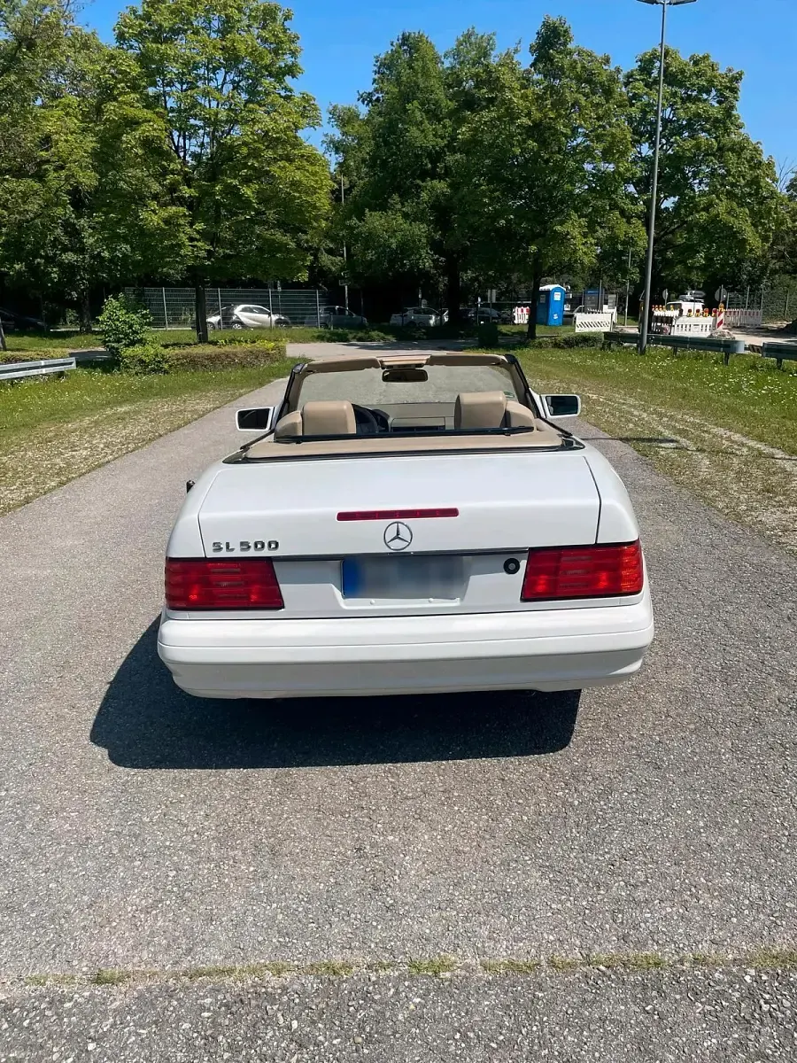 Gebraucht Mercedes SL500 AMG 306 PS (225 kW) 1998 Weiß Cabrio