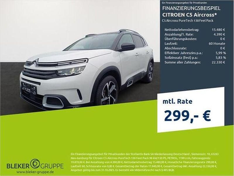 Perlmutt weiß Gebraucht 2022 Citroën C5 Aircross Feel SUV | 18.580 € (Guter Preis) - Bild 1/3