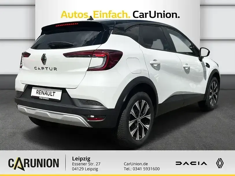 Gebraucht Renault Captur Evolution 140 PS (102 kW) 2024 Perlmuttweiß metallic, black pearlschwarz metall (schwarz) SUV