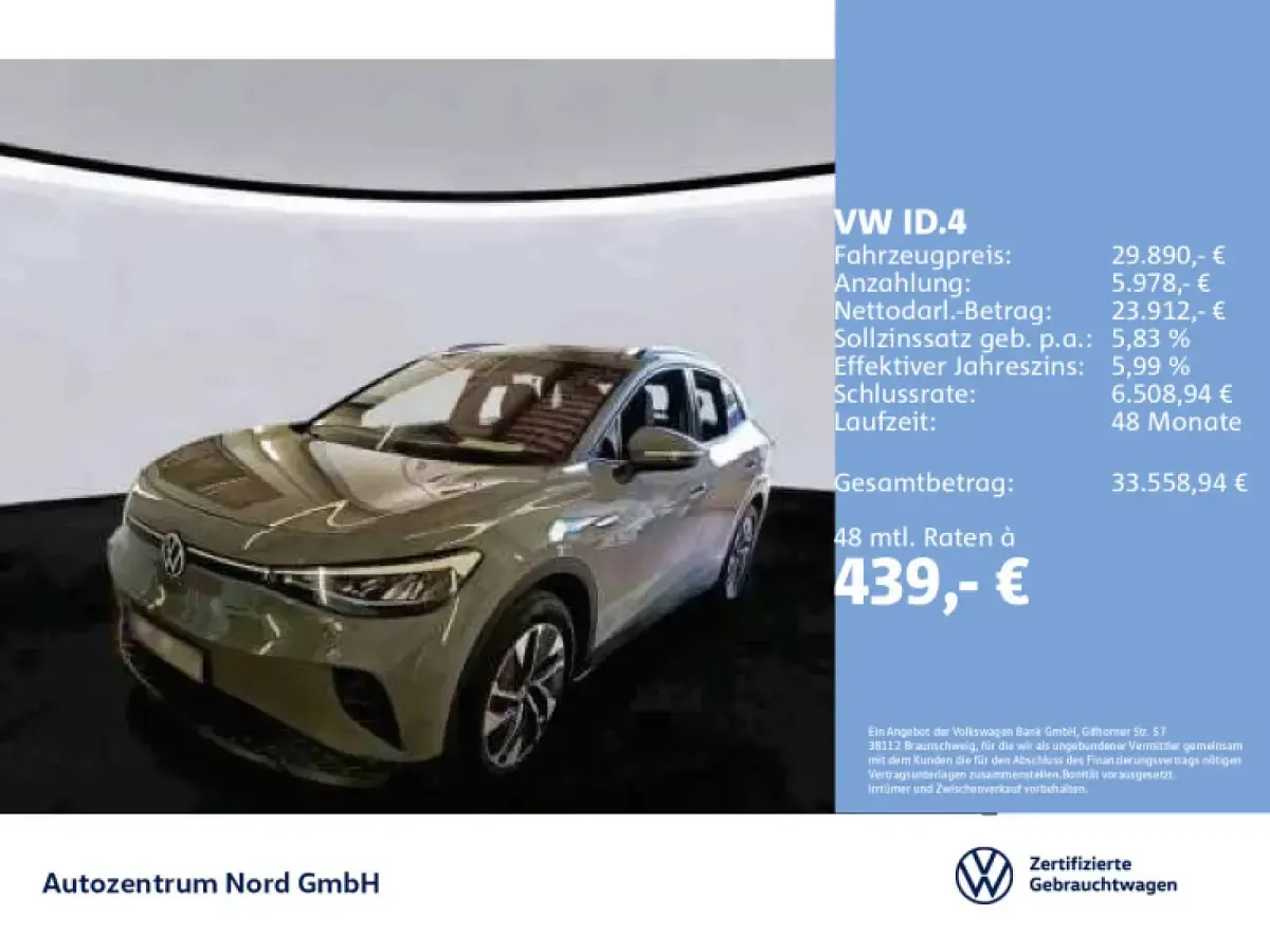 Gebraucht VW ID.4 Pro Performance 150 kW (204 PS) 2023 Mondsteingrau SUV