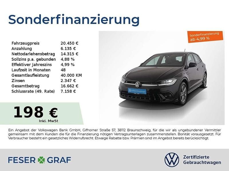 Deep black perleffekt Gebraucht 2024 VW Polo R-line Limousine | 20.450 € (Superpreis) - Bild 1/1