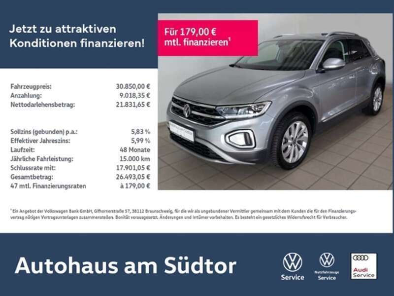 Pyritsilber metallic Gebraucht 2023 VW T-Roc Style SUV | 30.850 € (Fairer Preis) - Bild 1/4
