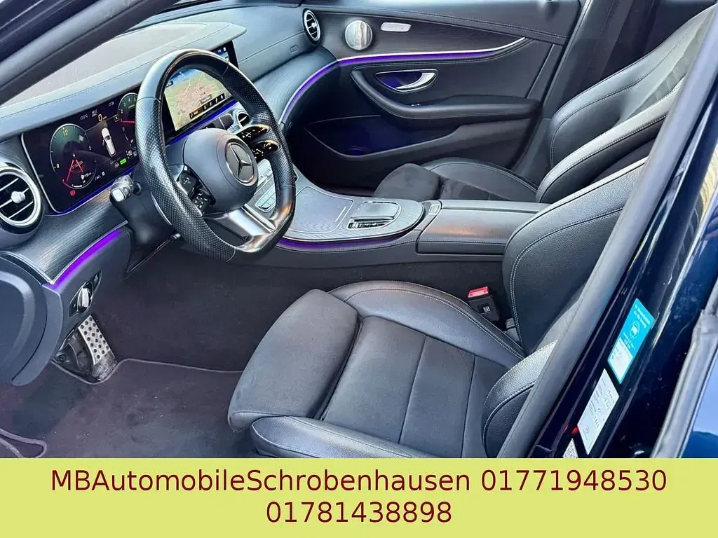 Second-hand Mercedes E300 AMG 211 CP (155 kW) 2022 Albastru Berlinǎ