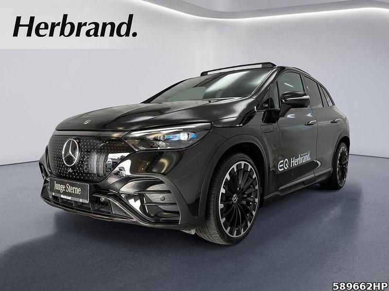 Metalliclack obsidianschwarz Gebraucht 2024 Mercedes EQE350 SUV AMG line SUV | 69.790 € - Bild 1/4