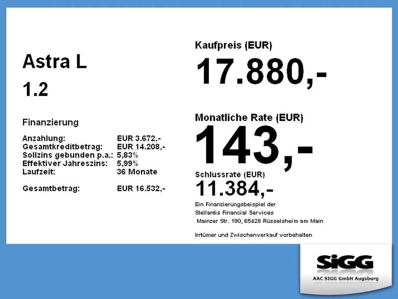 Gebraucht Opel Astra Enjoy 110 PS (80 kW) 2023 Gelb Limousine