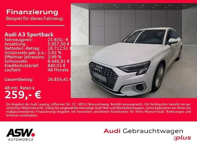 Ibisweiß Gebraucht 2022 Audi A3 Sportback e-tron Advanced Plus Kleinwagen | 23.830 € (Guter Preis) - Bild 1/3