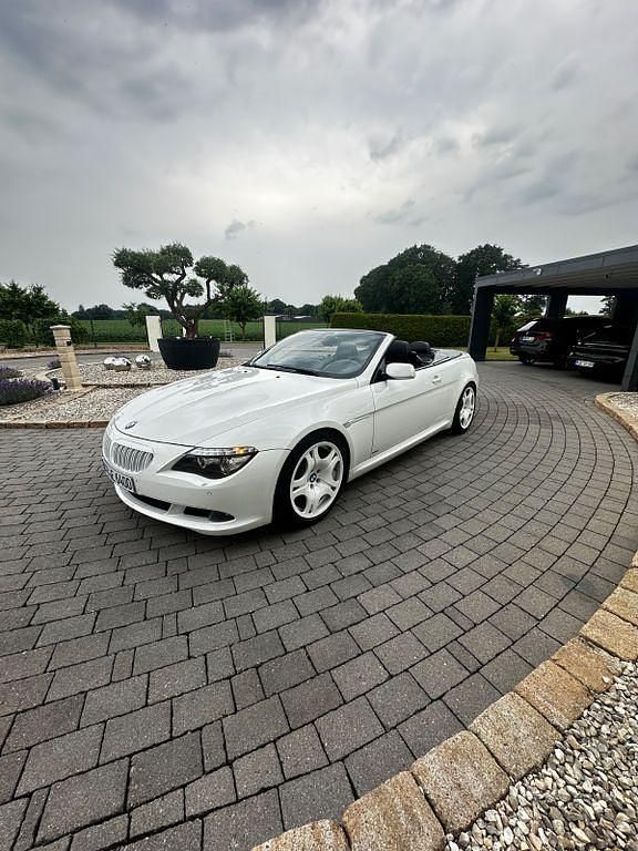 Weiß Gebraucht 2009 BMW 635 Cabriolet M Sport Cabrio | 22.990 € (Teuer) - Bild 1/4