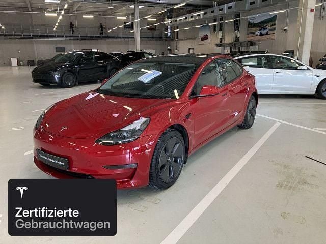 Rot Gebraucht 2021 Tesla Model 3 Long Range AWD Limousine | 28.200 € (Fairer Preis) - Bild 1/4