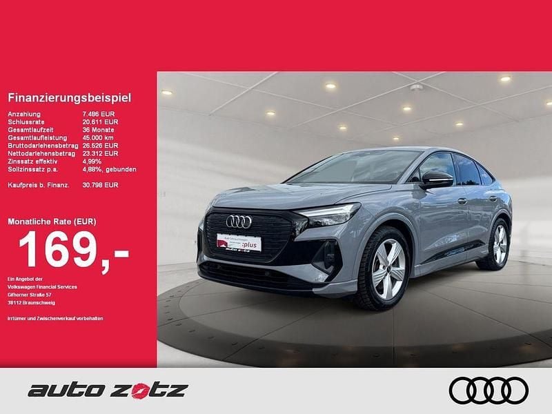 Grau Gebraucht 2022 Audi Q4 Sportback e-tron S-Line SUV | 30.798 € (Guter Preis) - Bild 1/4