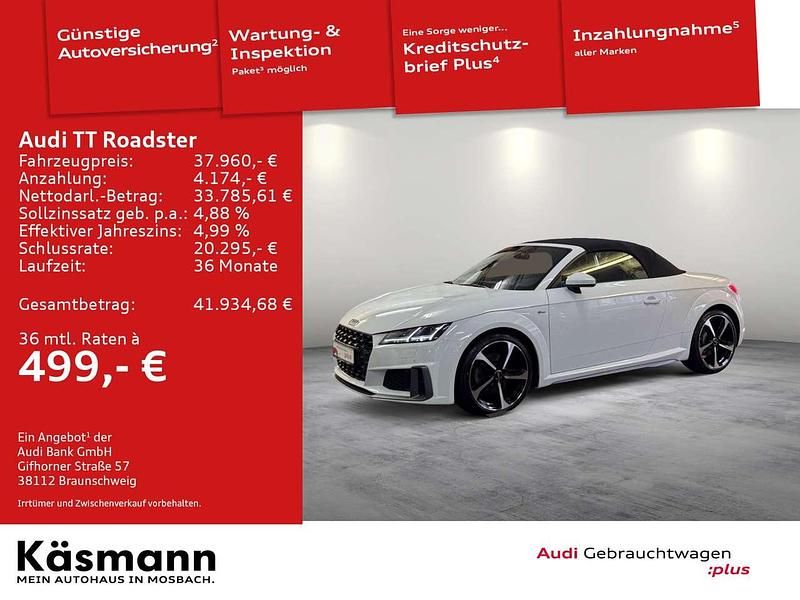 Ibisweiß Gebraucht 2023 Audi TT S-Line Cabrio | 37.960 € (Fairer Preis) - Bild 1/4