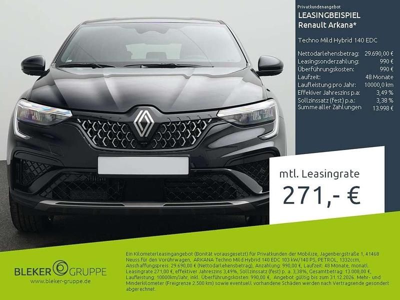 Gebraucht Renault Arkana Techno 190 PS (139 kW) 2025 Onyxschwarz SUV