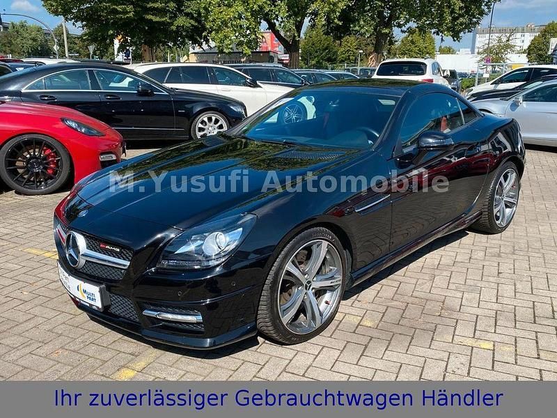 Schwarz Gebraucht 2012 Mercedes SLK250 AMG line Cabrio | 15.990 € (Fairer Preis) - Bild 1/4