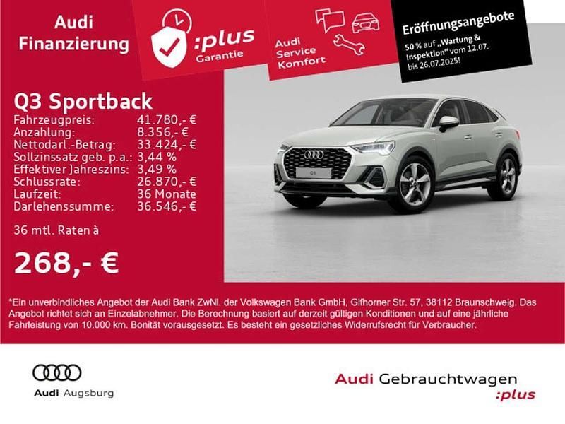 Tausilber metallic Gebraucht 2024 Audi Q3 S-Line SUV | 41.780 € (Fairer Preis) - Bild 1/4