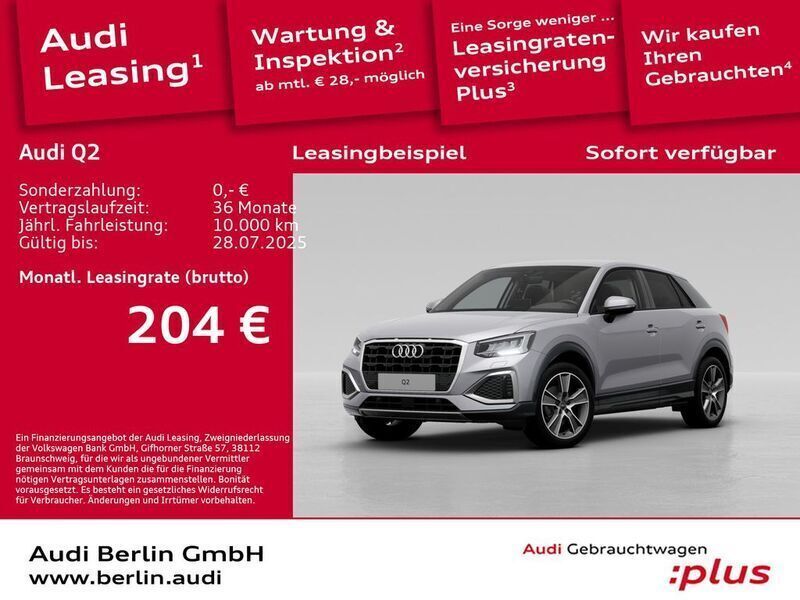 Florettsilber metallic Gebraucht 2024 Audi Q2 Advanced Plus SUV | 28.900 € (Etwas zu teuer) - Bild 1/3