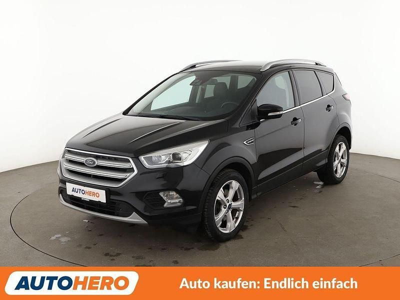 Schwarz Gebraucht 2018 Ford Kuga Titanium SUV | 16.220 € (Etwas zu teuer) - Bild 1/3