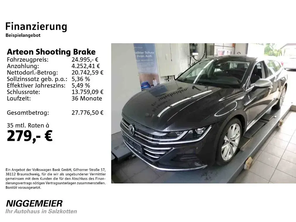 Gebraucht VW Arteon Elegance 218 PS (160 kW) 2022 Mangangrau metallic (metallic) Kombi