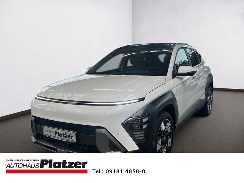 Weiss Gebraucht 2024 Hyundai Kona Prime SUV | 27.980 € (Teuer) - Bild 1/4