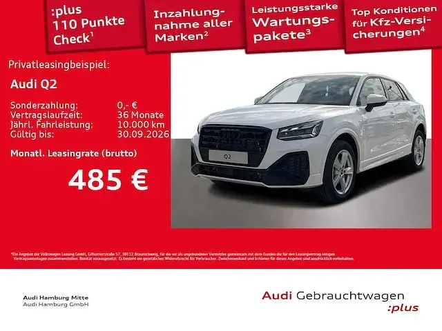 Gebraucht Audi Q2 S-Line 150 PS (110 kW) 2026 Arkonaweiß SUV