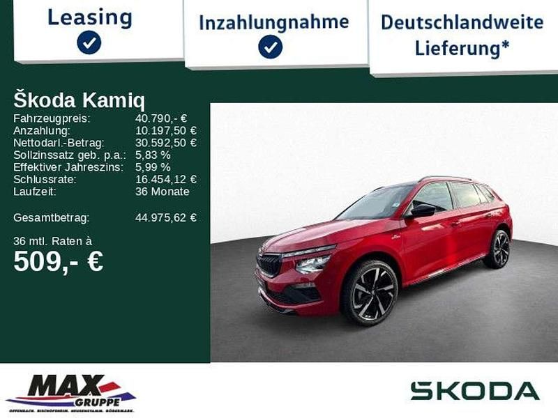 Blackmagic perleffekt Neu 2025 Skoda Kamiq Monte Carlo SUV | 40.790 € - Bild 1/3