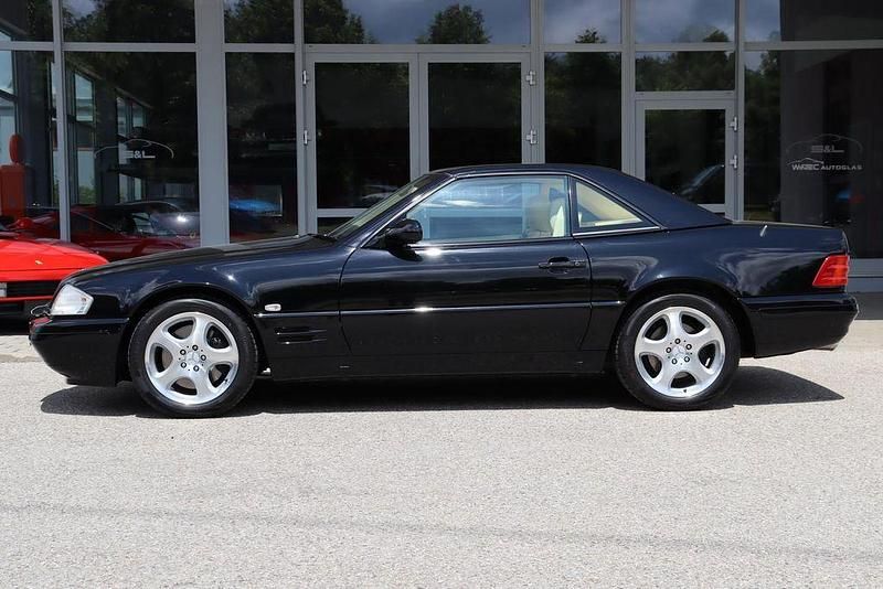 Gebraucht Mercedes SL320 224 PS (164 kW) 2000 Schwarz  unilack Cabrio