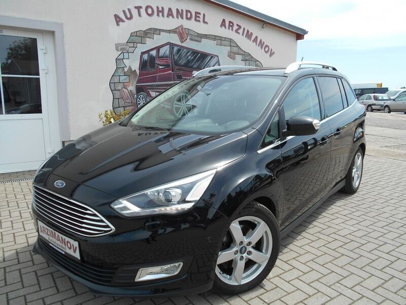Schwarz Gebraucht 2018 Ford Grand C-Max Titanium Van / Kleinbus | 12.999 € (Superpreis) - Bild 1/4