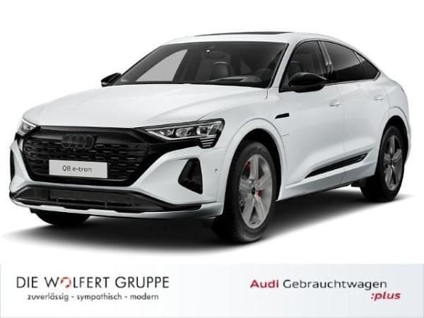 Weiß (gletscherweiß metallic) Gebraucht 2024 Audi Q8 Sportback e-tron Ambiente SUV | 59.900 € - Bild 1/4