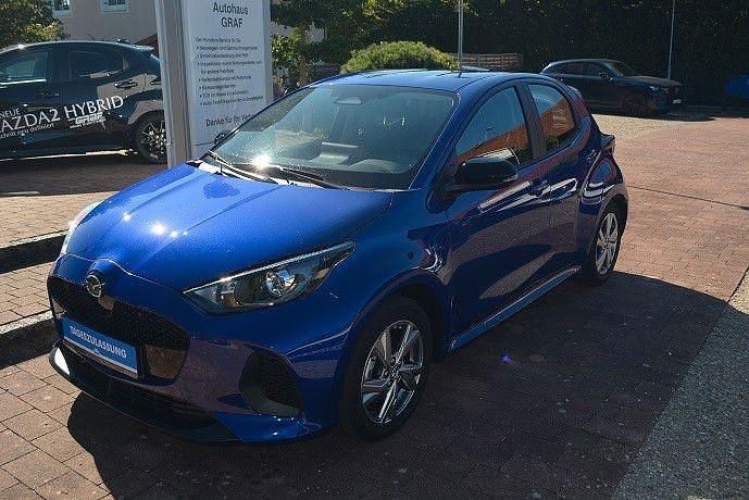Neu Mazda 2 Exclusive-Line 92 PS (67 kW) 2025 Blau Limousine