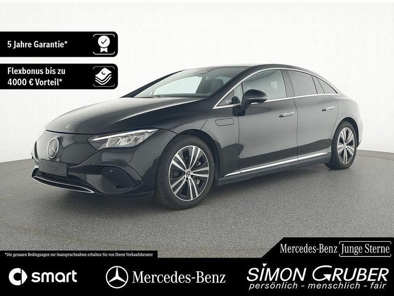 Lack obsidianschwarz (metallic) Gebraucht 2024 Mercedes EQE300 Electric Art Limousine | 41.850 € (Superpreis) - Bild 1/4