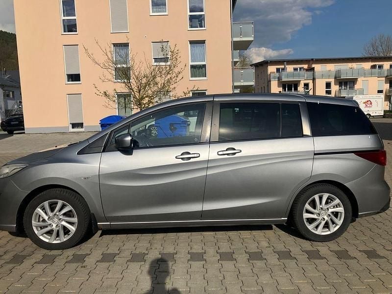 Gebraucht Mazda 5 Center-Line 150 PS (110 kW) 2010 Silber Van / Kleinbus