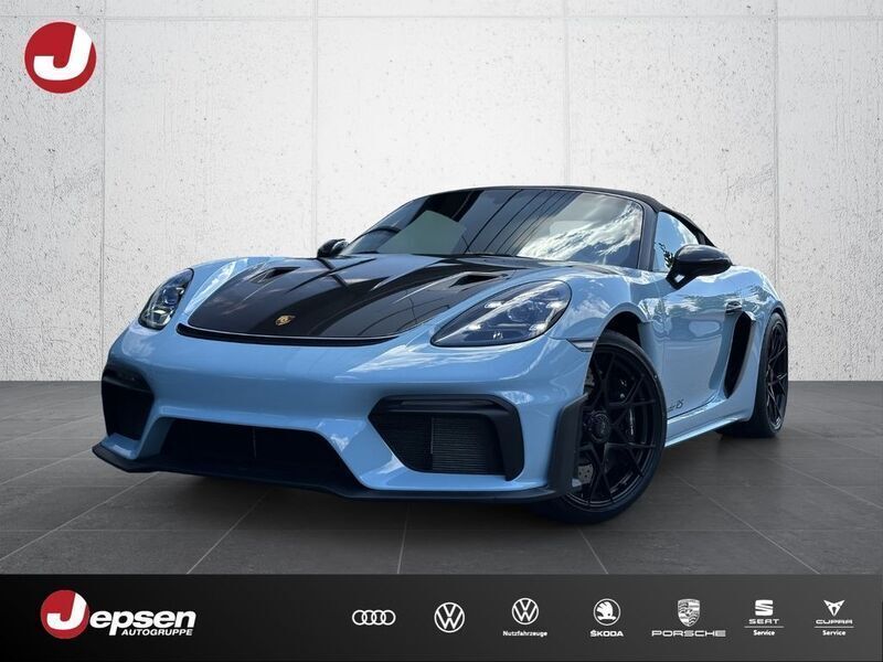 Blau Neu 2025 Porsche Boxster Spyder Cabrio | 199.520 € - Bild 1/4