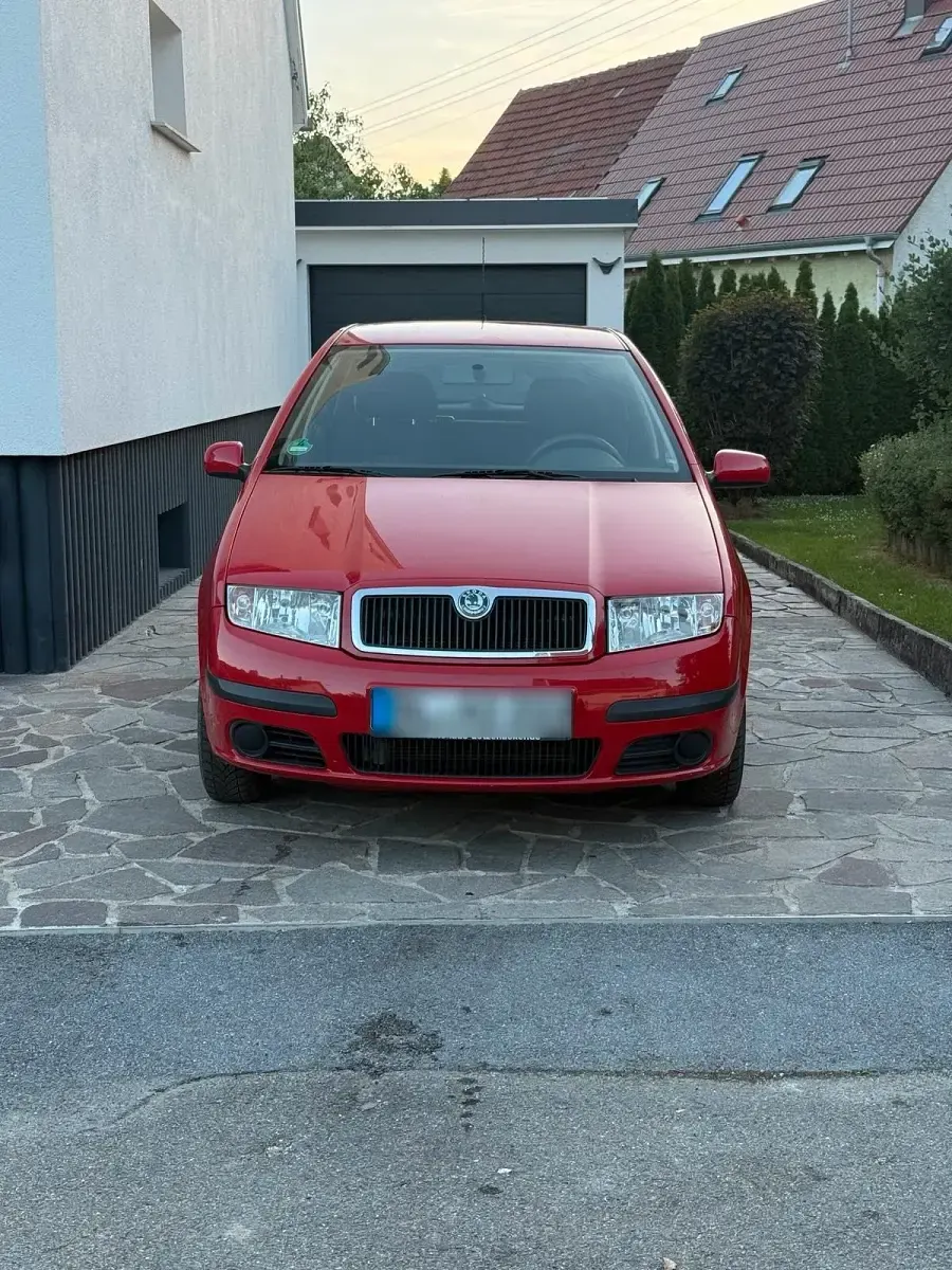 Gebraucht Skoda Fabia 54 PS (39 kW) 2007 Rot Kleinwagen
