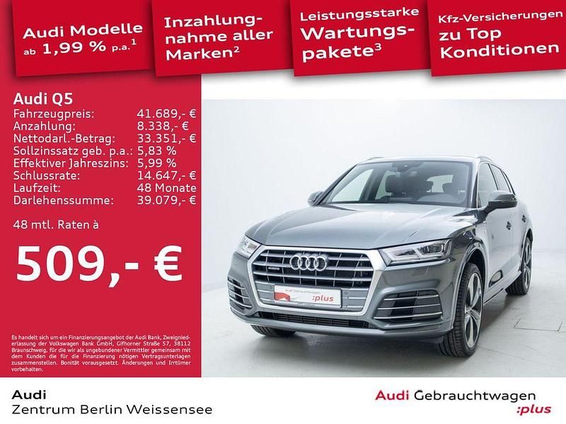 Daytonagrau perleffekt Gebraucht 2020 Audi Q5 Sport SUV | 41.689 € (Teuer) - Bild 1/4